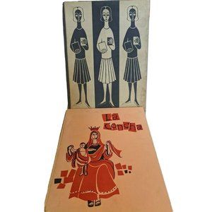 2 Yearbooks St Kates College 1958 1959 La Concha Catholic Scrapbook Ephemera 50s